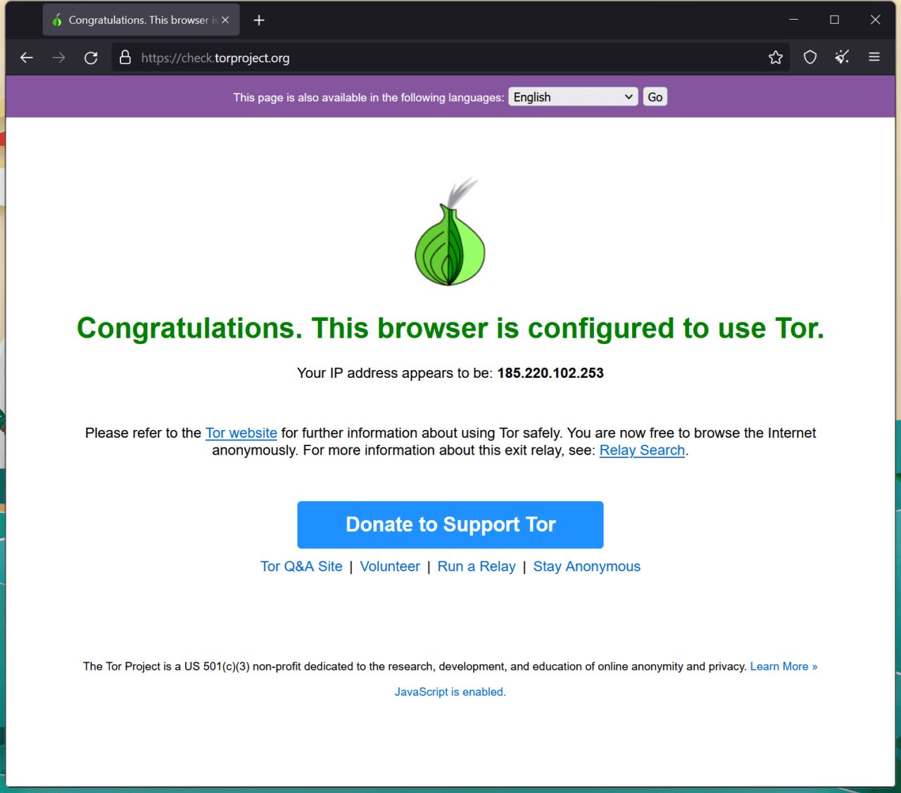 Fix: Tor Failed to Establish a Network Connection in Windows 11 and Linux PC 7 3 - Tor Network Working