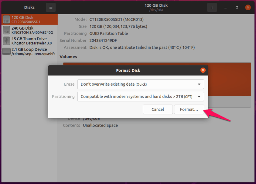 How to Fix corrupted USB Drive or SD Card? 28 (4) Click Format