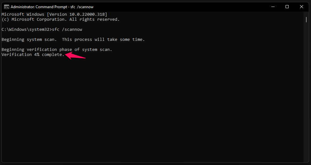 How To Fix System Service Exception BSOD Error in Windows 11? 5 4 - Let The Scan Finish