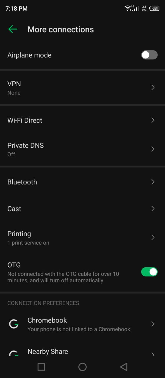 (4) OTG Feature Enabled