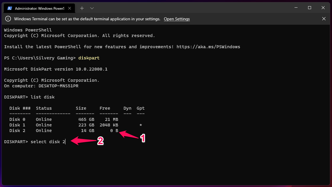 (4) Select The Target Disk