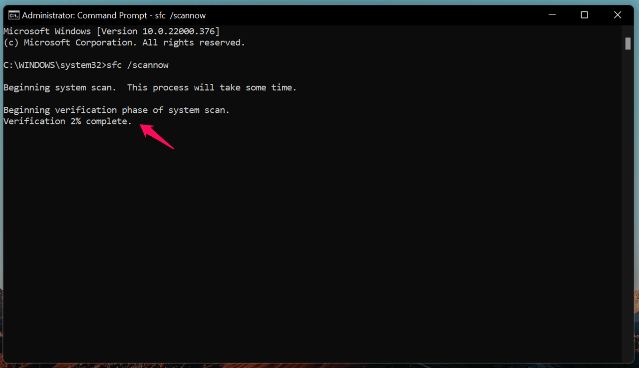 How to Fix BSOD Unexpected_Kernel_Mode_Trap in Windows 11? 5 4 - Verification Starts