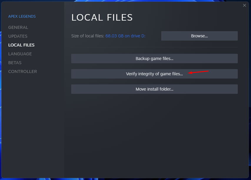 Fix: The Feature You Are Trying to Use in on a Network Resource that is Unavailable in Windows 11 10 4 - Verify Integrity Of Game Files