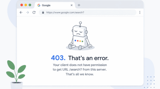 403 error with sad robot illustration