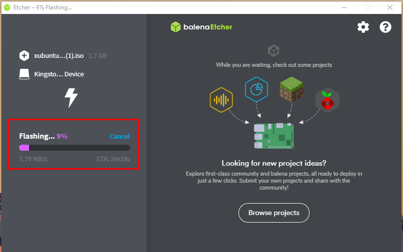 Enjoy Linux OS without Installing in PC Using Bootable USB Drive 14 Balena Etcher Bootable Drive