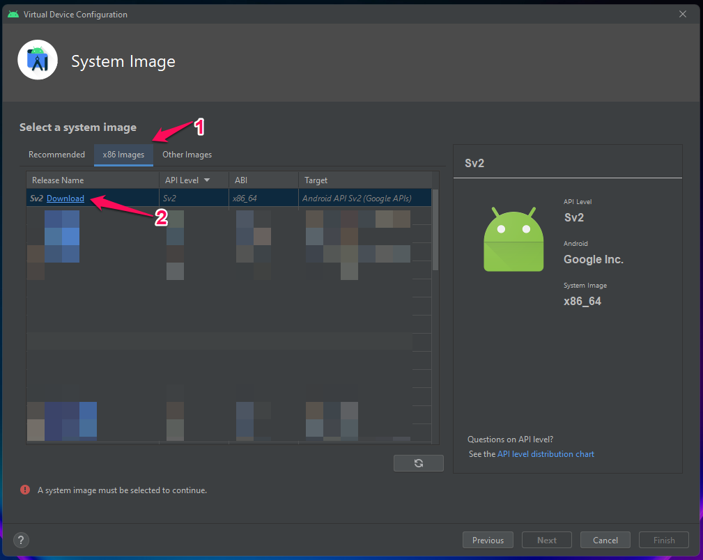 (5) Choose Android 12L And Click Next