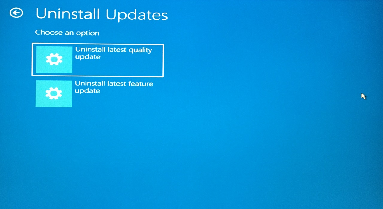 5 - Choose Quality or Feature Updates