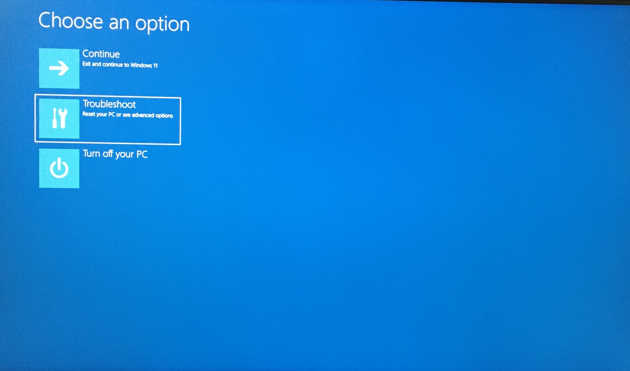 How to Fix HIDCLASS.sys Blue Screen Error on Windows 11/10? 11 5 - Choose Troubleshoot