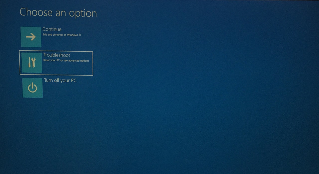 5 - Click Troubleshoot