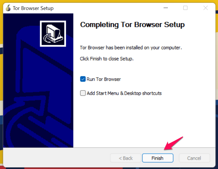 Fix: Tor Failed to Establish a Network Connection in Windows 11 and Linux PC 15 6 - Click Finish Button