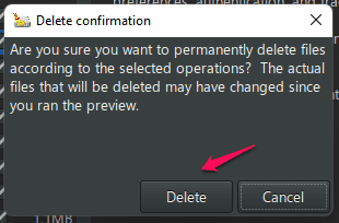(6) Click on Delete Button