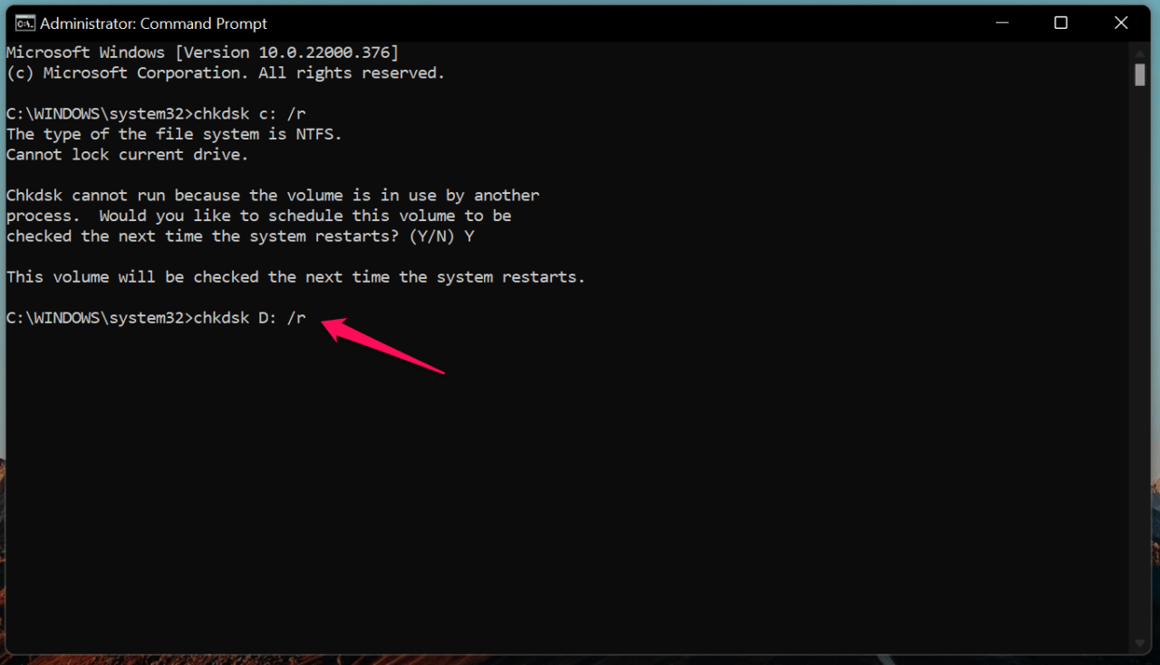 How to Fix PAGE_FAULT_IN_NONPAGED_AREA in Windows 11? 7 6 - Enter The Command