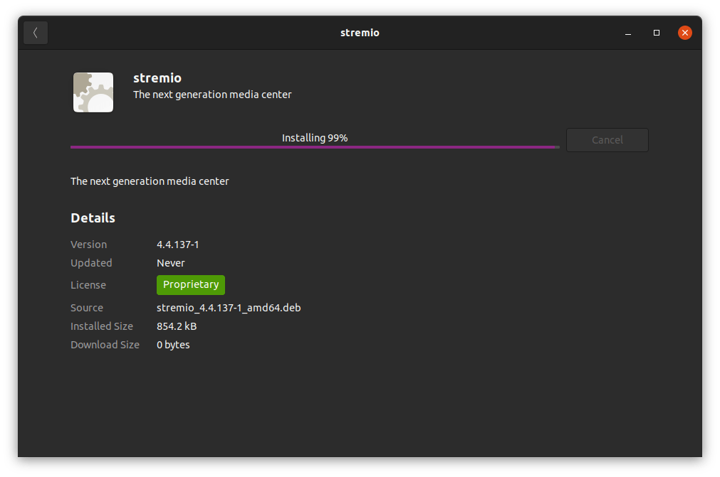 How to Fix Stremio Won't Open in Linux? 8 (6) Stremio is installting