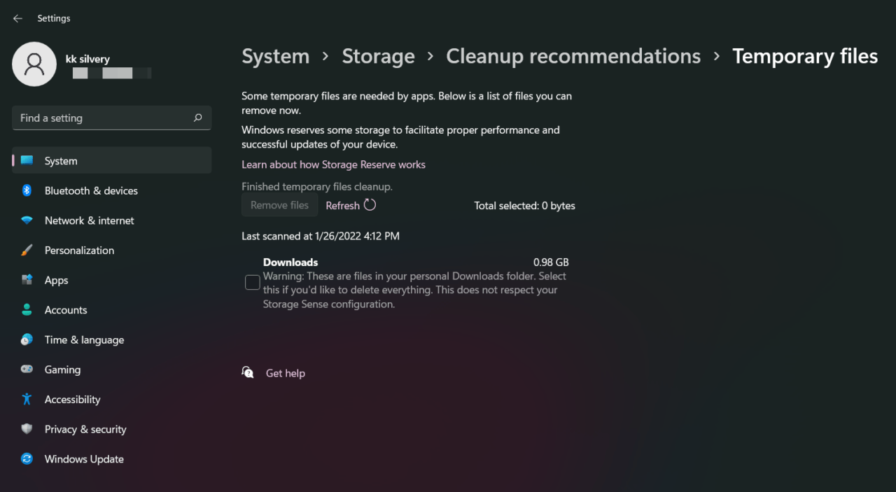 How to Fix Windows 11 Update Error 0x80248014? 11 6 - Temp Files Cleaned