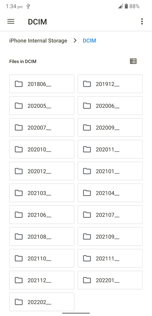 How to Transfer Photos from iPhone to Android? 19 8 - Choose The Month