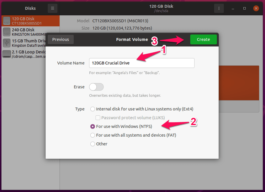 (8) Customize and Click Next