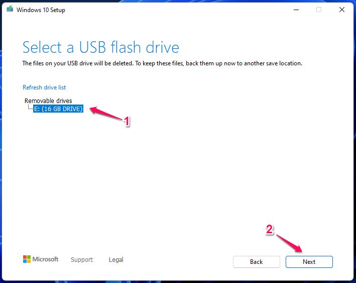 How to Fix HIDCLASS.sys Blue Screen Error on Windows 11/10? 38 8 - Select USB Drive