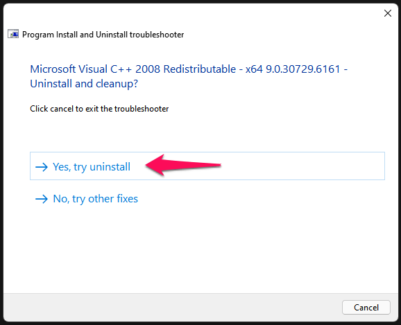 Fix: The Feature You Are Trying to Use in on a Network Resource that is Unavailable in Windows 11 25 8 - Uninstall