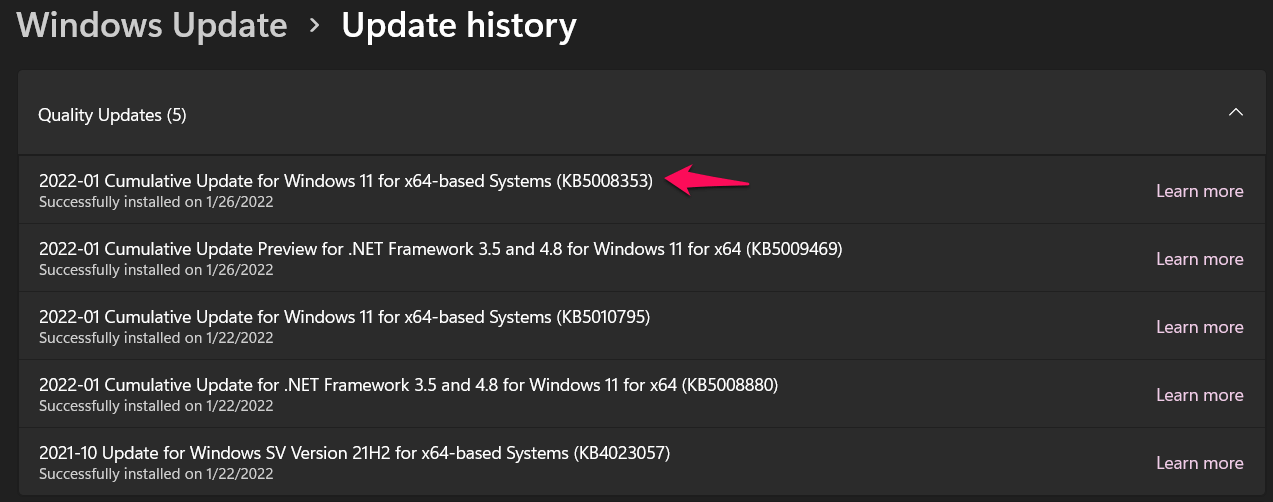 How to Fix Windows 11 Update Error 0x80248014? 43 9 - Check Update History