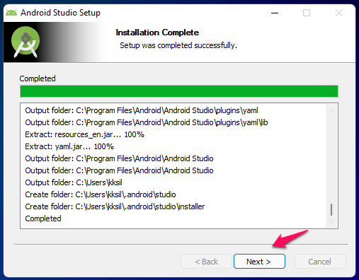 (9) Installation Complete And Click Next
