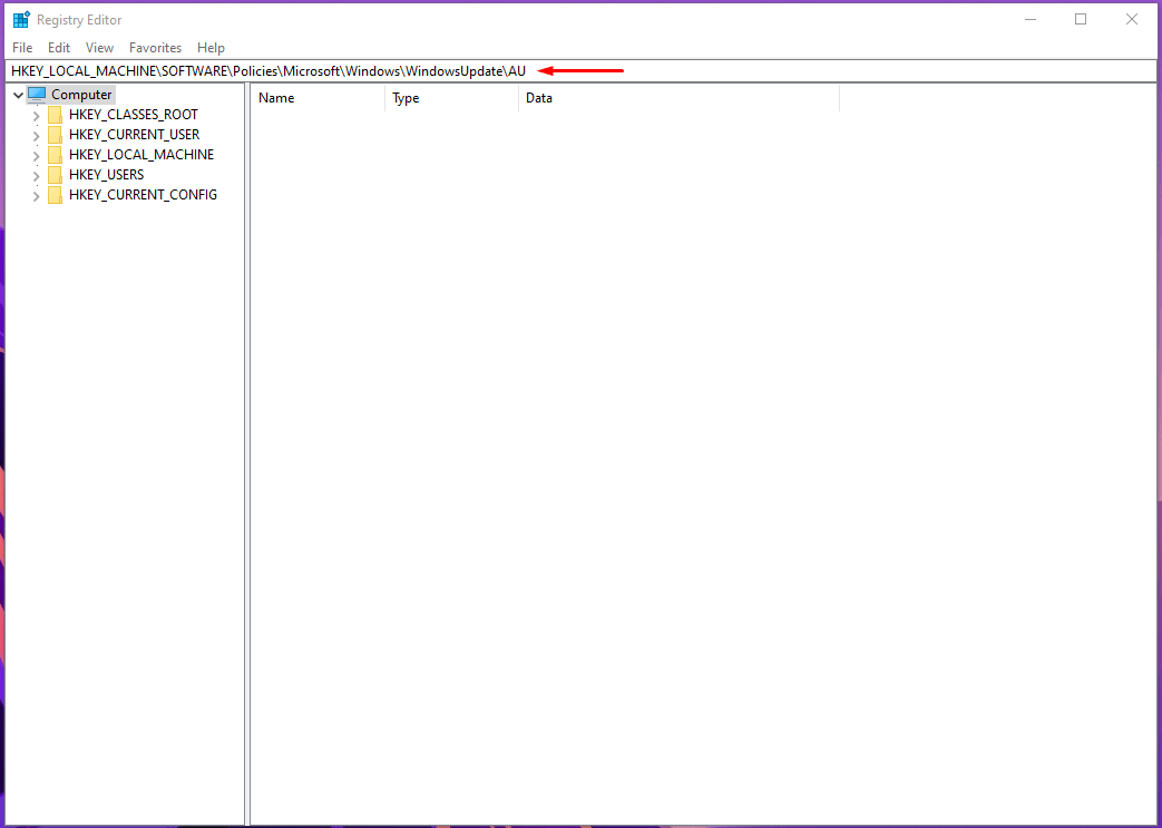 How to Fix the Windows Update Error Code 8024402C? 13 location in the registry editor