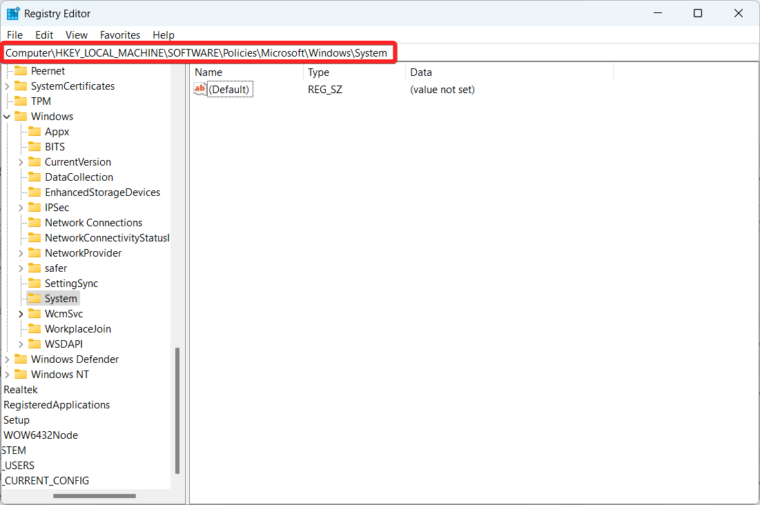 How to Enable and Disable SmartScreen Filters in Windows 11 6 Access the Registry editor