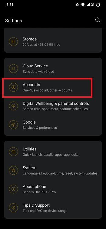 Accounts