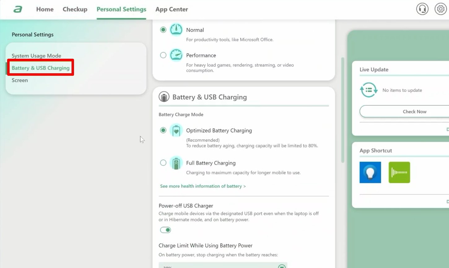 How to Stop Laptop Battery from Charging Above 80 Percent? 12 AcerSense battery and USB Charging