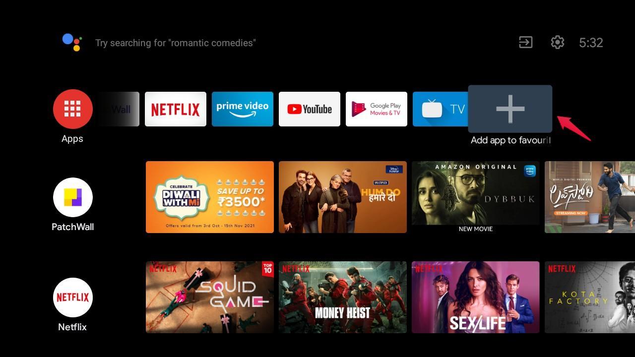 How to Connect windows 11 to Android TV? 5 Add App to Favourite
