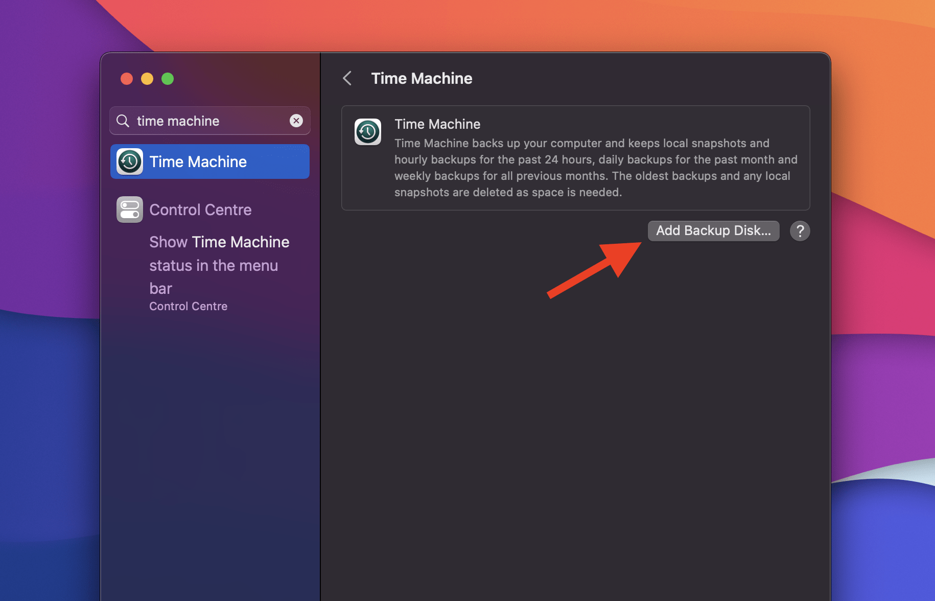 How to Uninstall an Update on MacBook? 3 Add Backup Disk