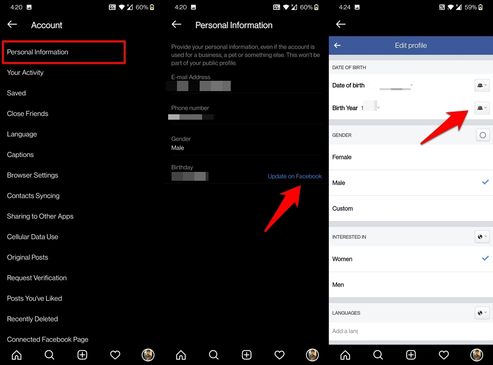 How to Fix Instagram Chat/DM Showing Post Unavailable? 4 Add Birthdate