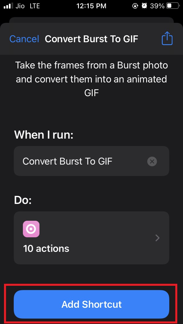 Add Shortcuts