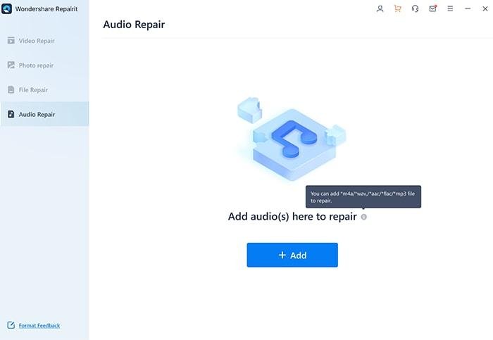 Is Your WAV File Corrupted? Repair Your Audio with Repairit 3 Add multiple Audio