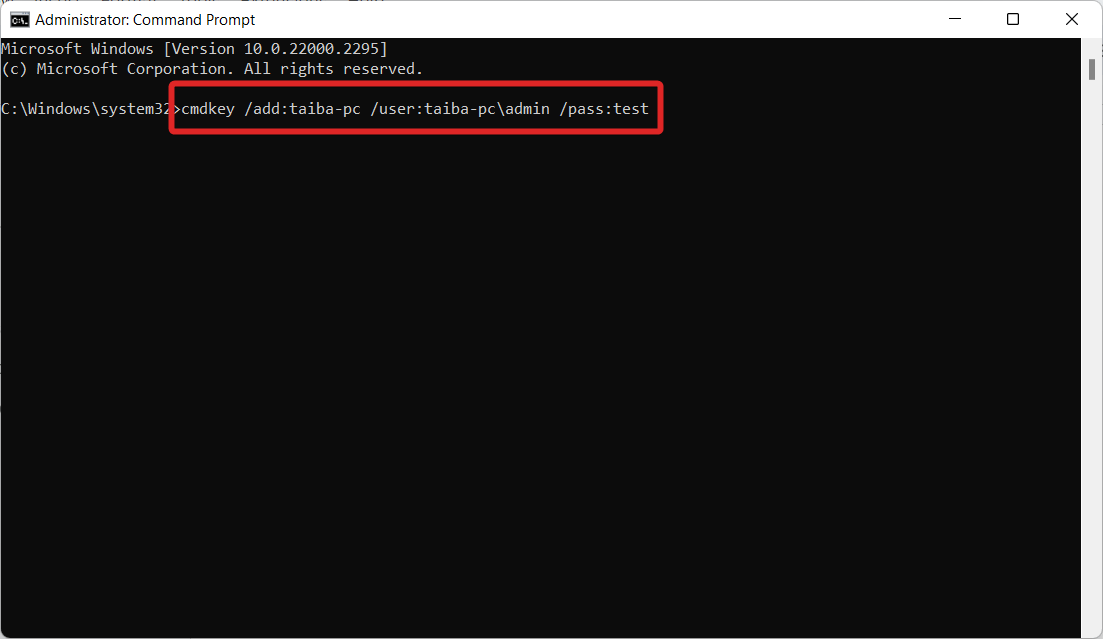 How to Copy Files Over the Network Using Robocopy on Windows 11? 9 Add user and password to the network