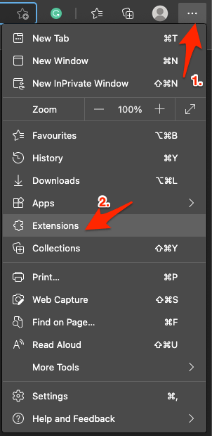 How to Manually Install Addons on Edge Browser? 2 Add Extensions Settings