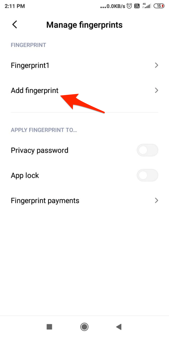 Fix Fingerprint Not Working on all the Xiaomi Devices 5 Add_Fingerprint