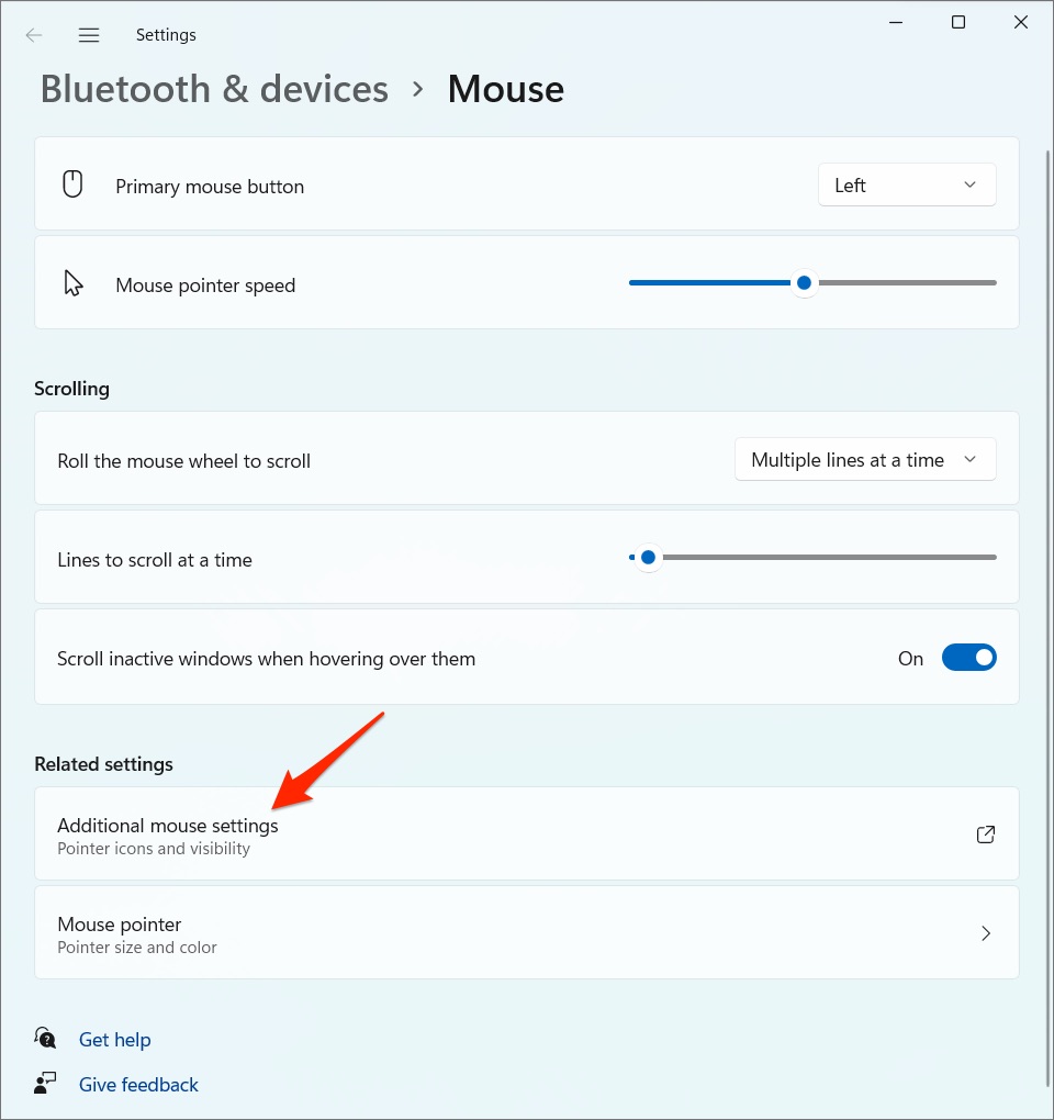 How to Fix Mouse Pointer or Cursor Freezes on Windows 11? 10 Additional_mouse_settings