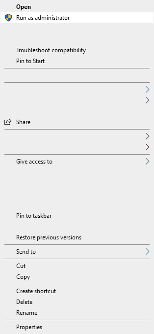 Administrator Privileges