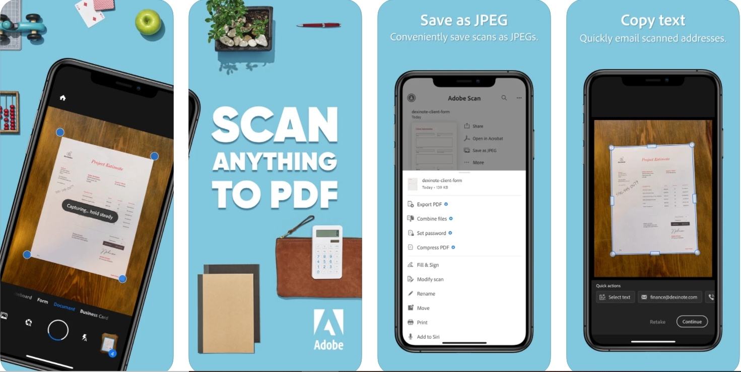 Adobe scan