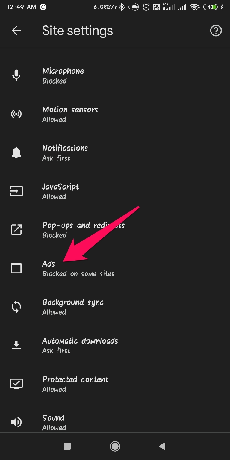 How to Enable or Disable Chrome's Default Adblocker? 11 Ads android