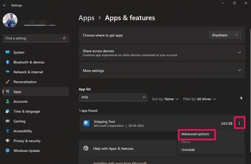 How to Fix The Windows 11 Snipping Tool Broken Error? 9 Check Permissions