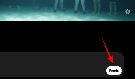 How to Use Sora to Remix AI Videos 5 After choosing strength, click on the remix video.