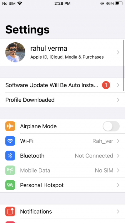 How to Install NES Emulator on iPhone? 4 After the profile is downloaded, go to Settings