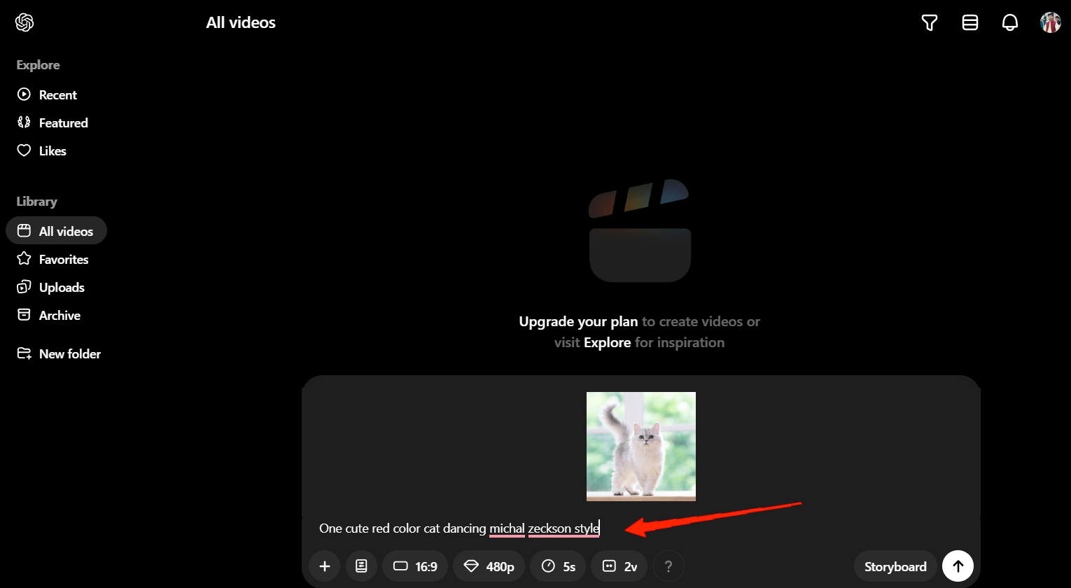 How to Use Sora to Create AI Videos from Scratch 10 Again, enter proper prompts to animate the image or modify the uploaded video