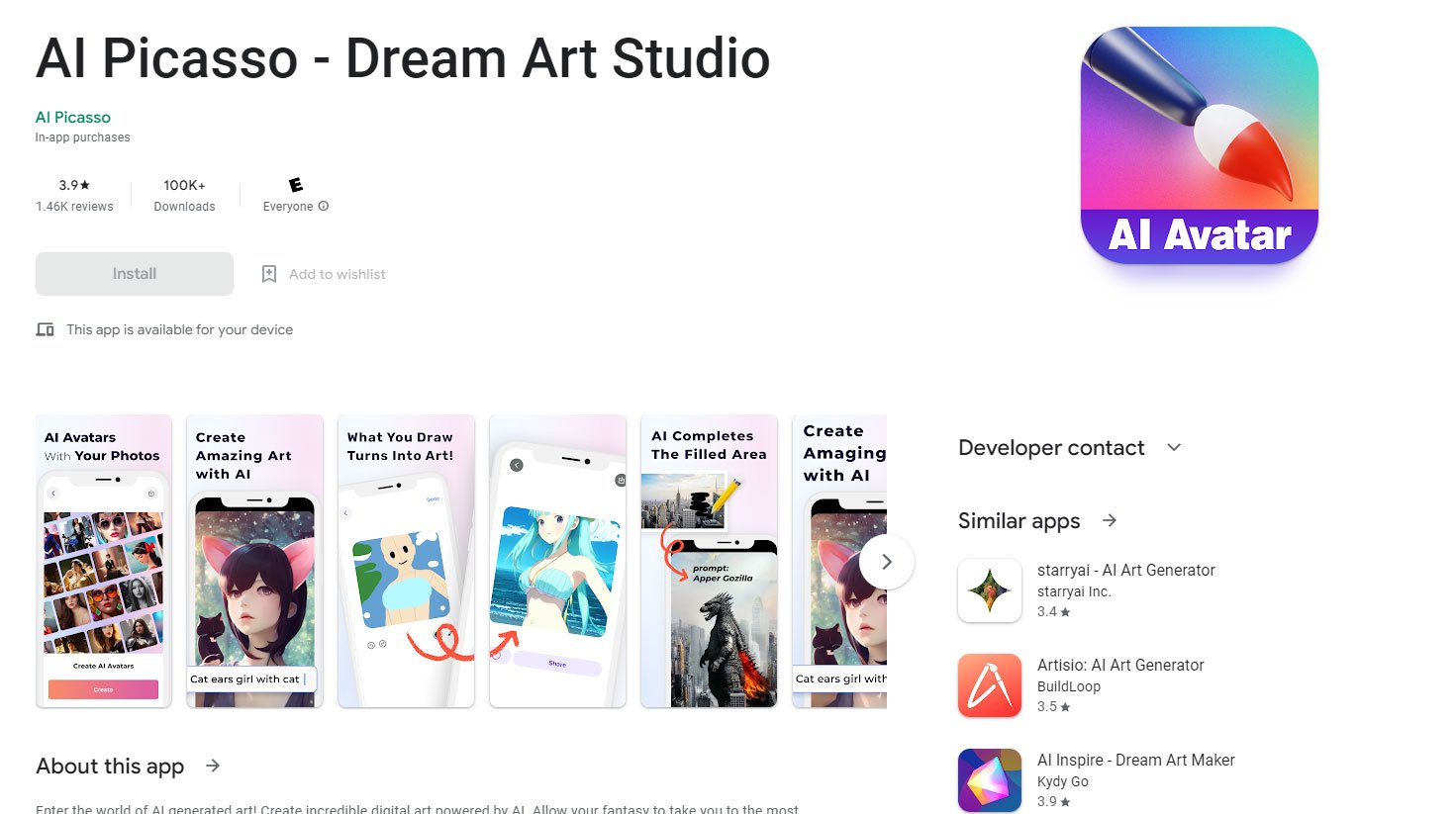 10 Best AI Image Creators for Android 4 AI Picasso