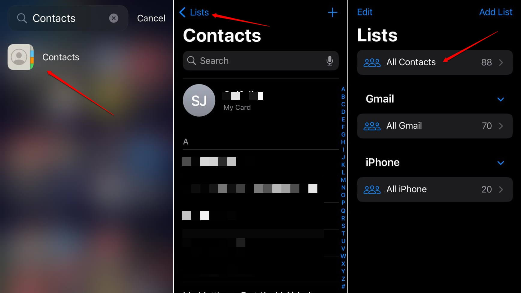 How to Fix iPhone Not Saving Contacts 5 All Contacts on iPhone