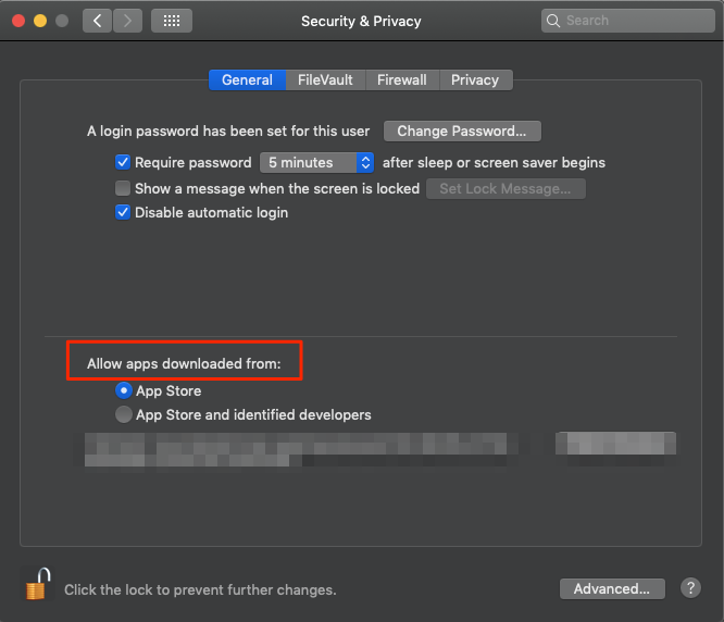 Fix Mac 'File Can’t be Opened Because the Identity of the Developer Cannot be Confirmed' 4 Allow_Apps_Downloaded_From_