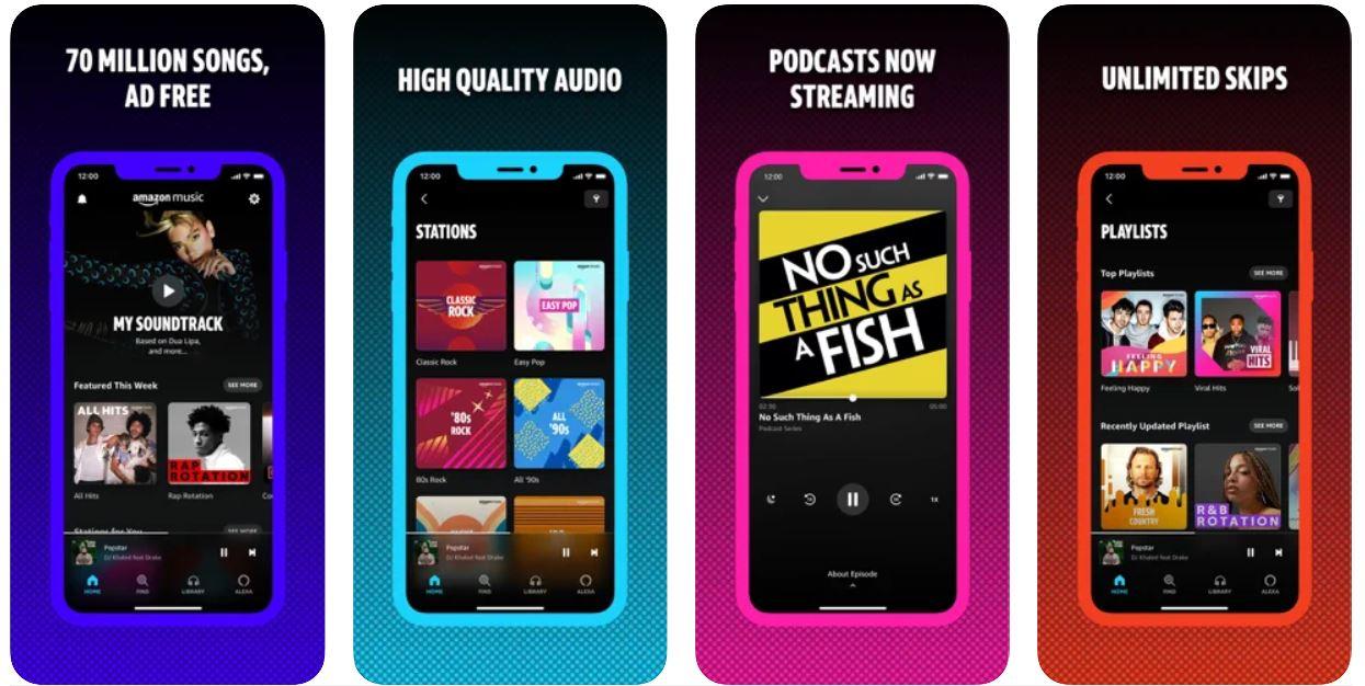 Top Best Music Apps for iPhone 5 Amazon Music
