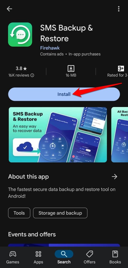 How to Recover Deleted Call History on Android 2 Android app for creating backup of call history