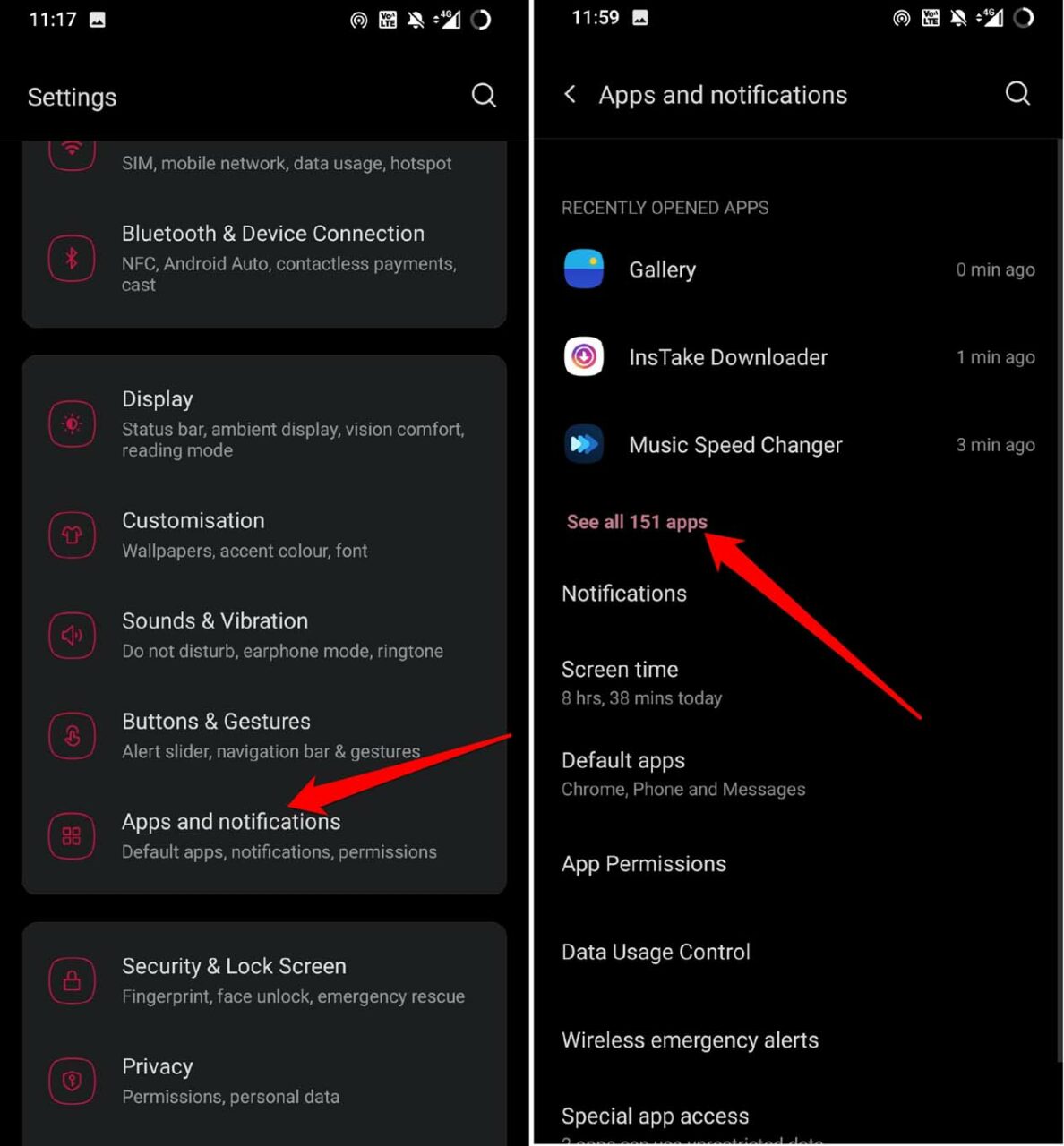 Android see all installed apps